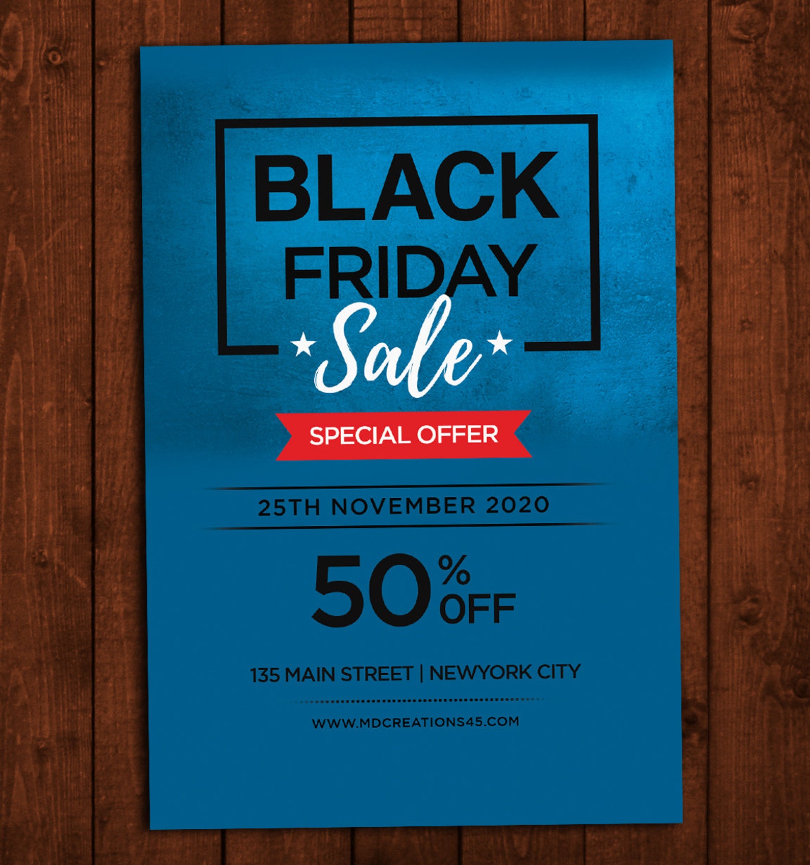 Black Friday Flyer 4x6 Black Friday Promo Ad Special Offer Etsy