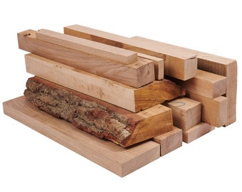 25kg Mixed Hardwood Offcuts Hobby Pack for Woodworking, Wood Crafts, Christmas Gifts and DIY projects.