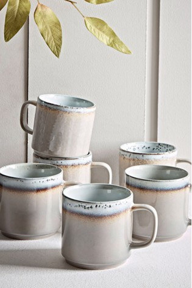 Luxury smooth grey stoneware dining set dinner plates bowls Etsy