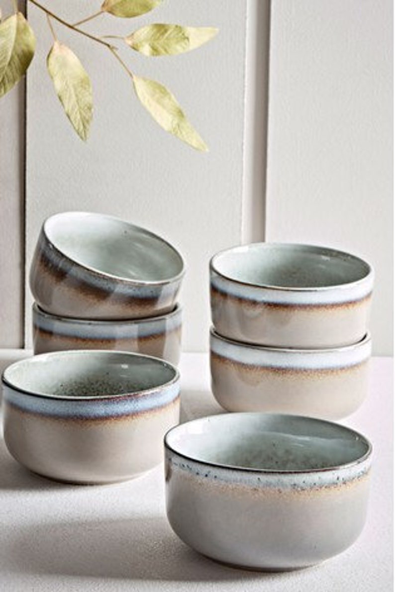 Luxury smooth grey stoneware dining set dinner plates bowls Etsy