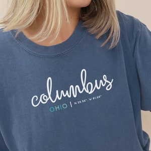 Script Columbus Shirt, Columbus Shirt, Columbus T Shirt, Columbus Gift ...