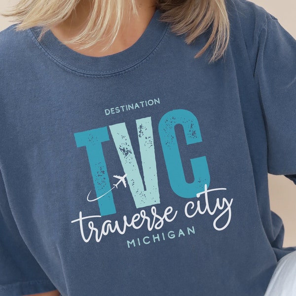 Traverse City Airport Shirt, Traverse City Shirt, Traverse City T Shirt, Grunge Traverse City Shirt, Traverse City Gift, Traverse City Tee