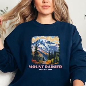Mount Rainier National Park Sweatshirt, Utah Sweatshirt, Mount Rainier Gift, Mount Rainier Trip, Mount Rainier Vacation, Mount Rainier Hiker