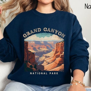 Grand Canyon National Park Arched Grunge Sweatshirt, Arizona Sweatshirt, Grand Canyon Gift, Grand Canyon Trip, National Park Sweatshirt