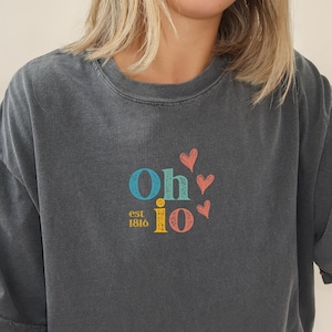 Vintage Ohio Shirt, Retro Ohio Shirt, Trendy Ohio Shirt, Ohio T Shirt, Comfort Colors Ohio Shirt, Grunge Ohio Shirt, Ohio Gift, Ohio Shirt