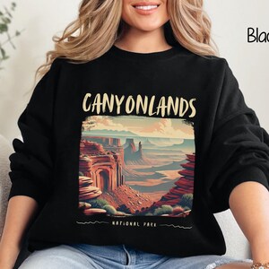Canyonlands National Park Comfort Colors Long Sleeve T-Shirt, Utah Unisex Tee, Retro Grunge Style, National Park Gift