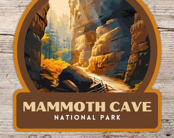 Mammoth Cave National Park Sticker, Laptop Sticker, Cooler Sticker, Water Bottle Sticker, Kentucky Sticker, Bryce Canyon Gift