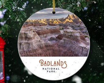 Ornamento di Natale di Badlands, Natale di Badlands, Ornamento del Parco Nazionale, Badlands, Regalo di Badlands, Souvenir di Badlands, Badlands South Dakota