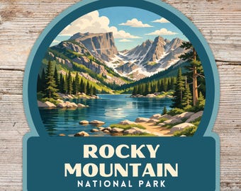 Rocky Mountain National Park Sticker, Laptop Sticker, Cooler Sticker, Water Bottle Sticker, Colorado Sticker, Rocky Mountain Gift