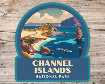 Channel Islands National Park Sticker, Laptop Sticker, Cooler Sticker, Water Bottle Sticker, California Sticker, Channel Islands Gift
