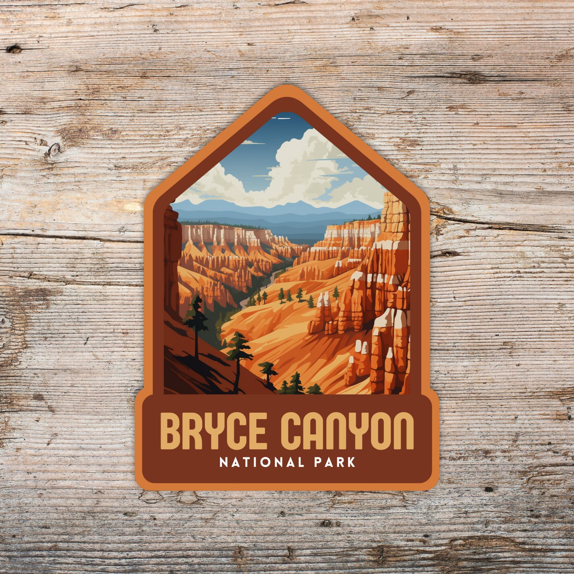 Bryce Canyon National Park Retro Aufkleber, Laptop Aufkleber, Kühler Aufkleber, Wasserflasche Aufkleber, Utah Aufkleber, Bryce Canyon Geschenk