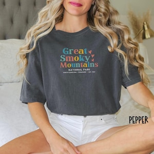 Great Smoky Mountains National Park Shirt, Tennessee Trip Shirt, Smoky Mountains Comfort Colors, Smoky Mountains Gift, Tennessee Hiking Tee