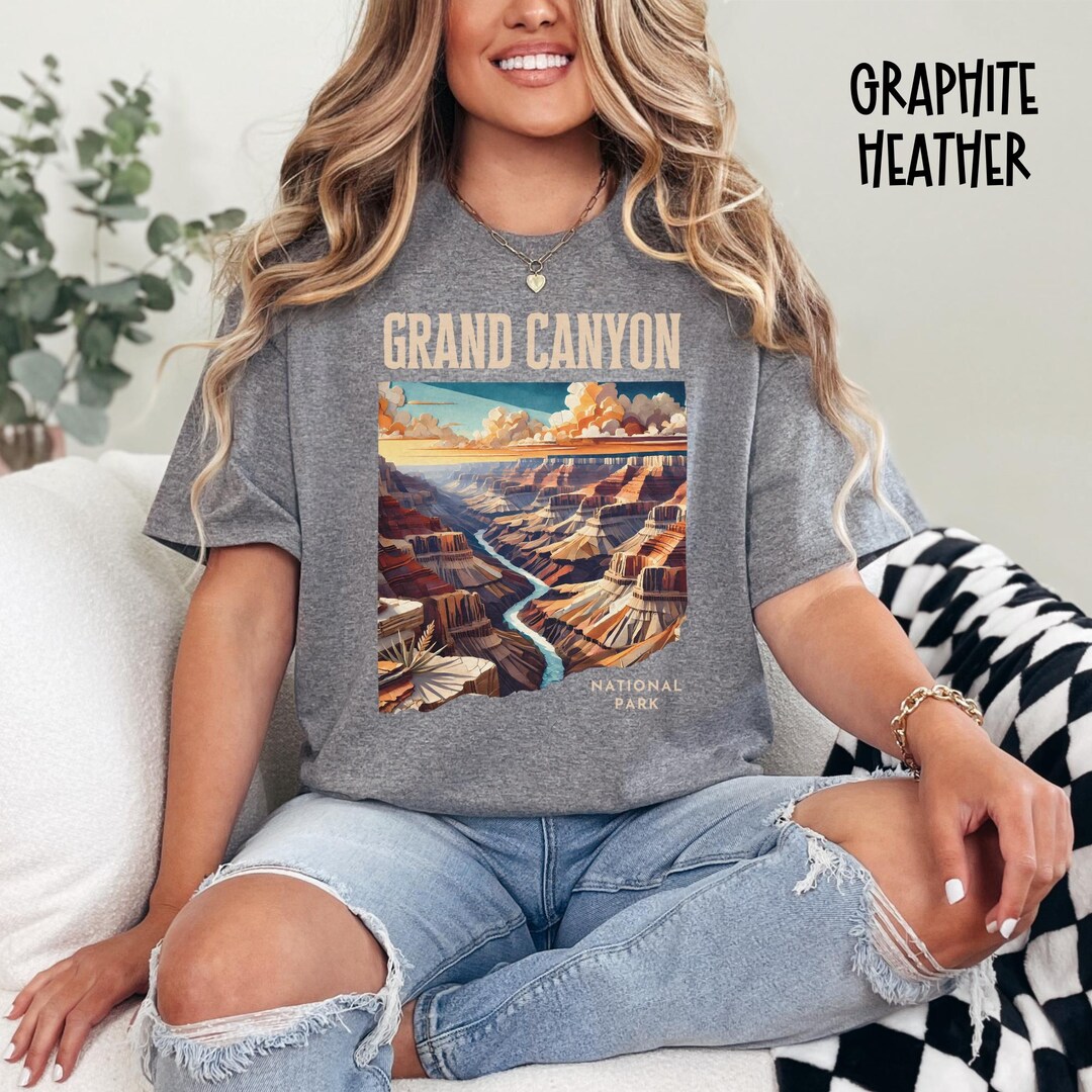Grand Canyon National Park T-shirt, Unisex Tee, Paper Collage Art