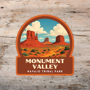 Monument Valley Sticker | Utah National Monument Decal | Utah National Parks Gift | Laptop, Cooler, Water Bottle Decor | Utah Sticker