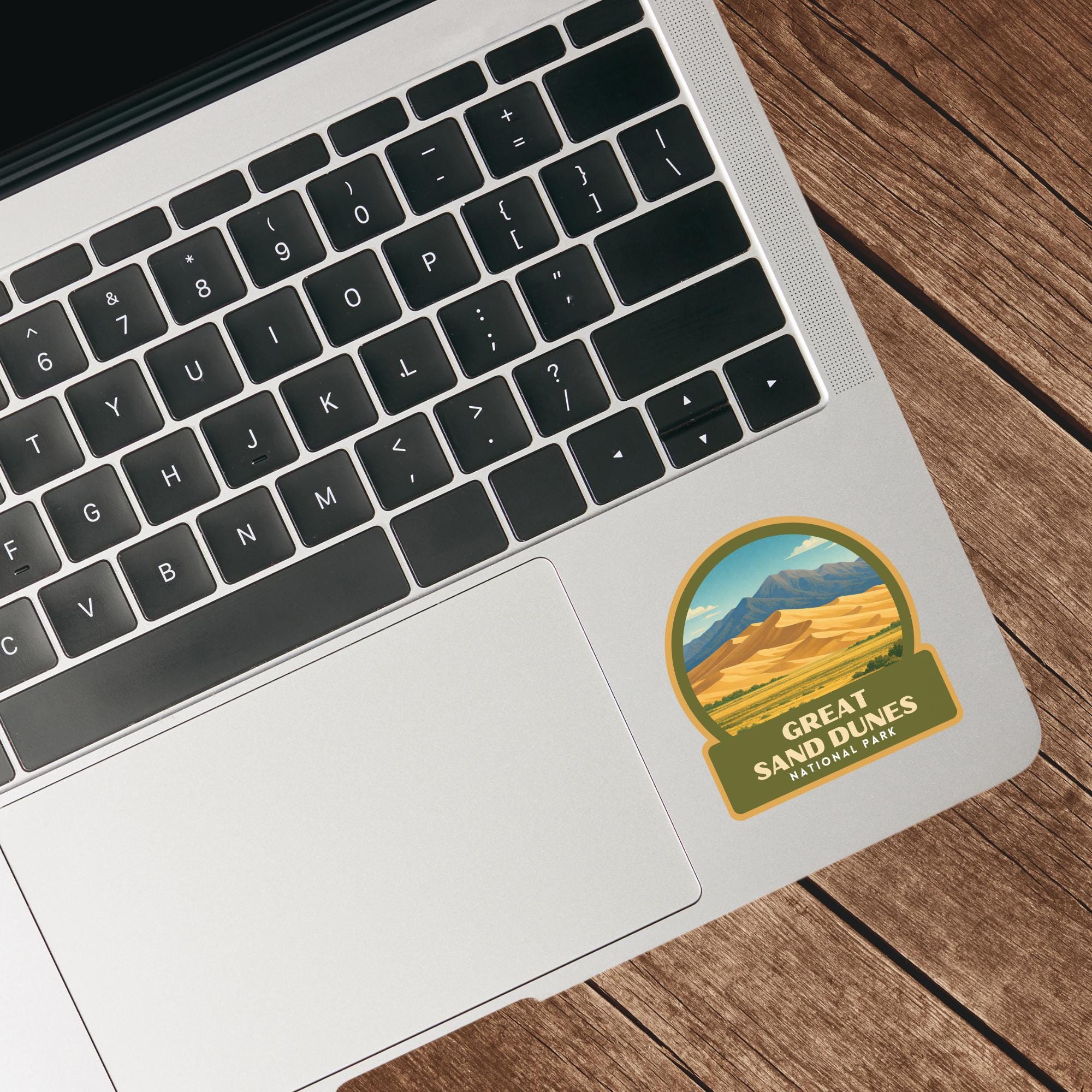 thumbnail image 2 of Great Sand Dunes National Park Vintage Style Decal – Vinyl Sticker, Luggage Label – USA Made 2 of 6