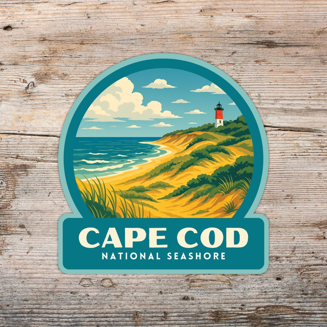Small Cape Code Sticker Cape Cod National Seashore Sticker, Laptop Sticker, Cooler Sticker ...