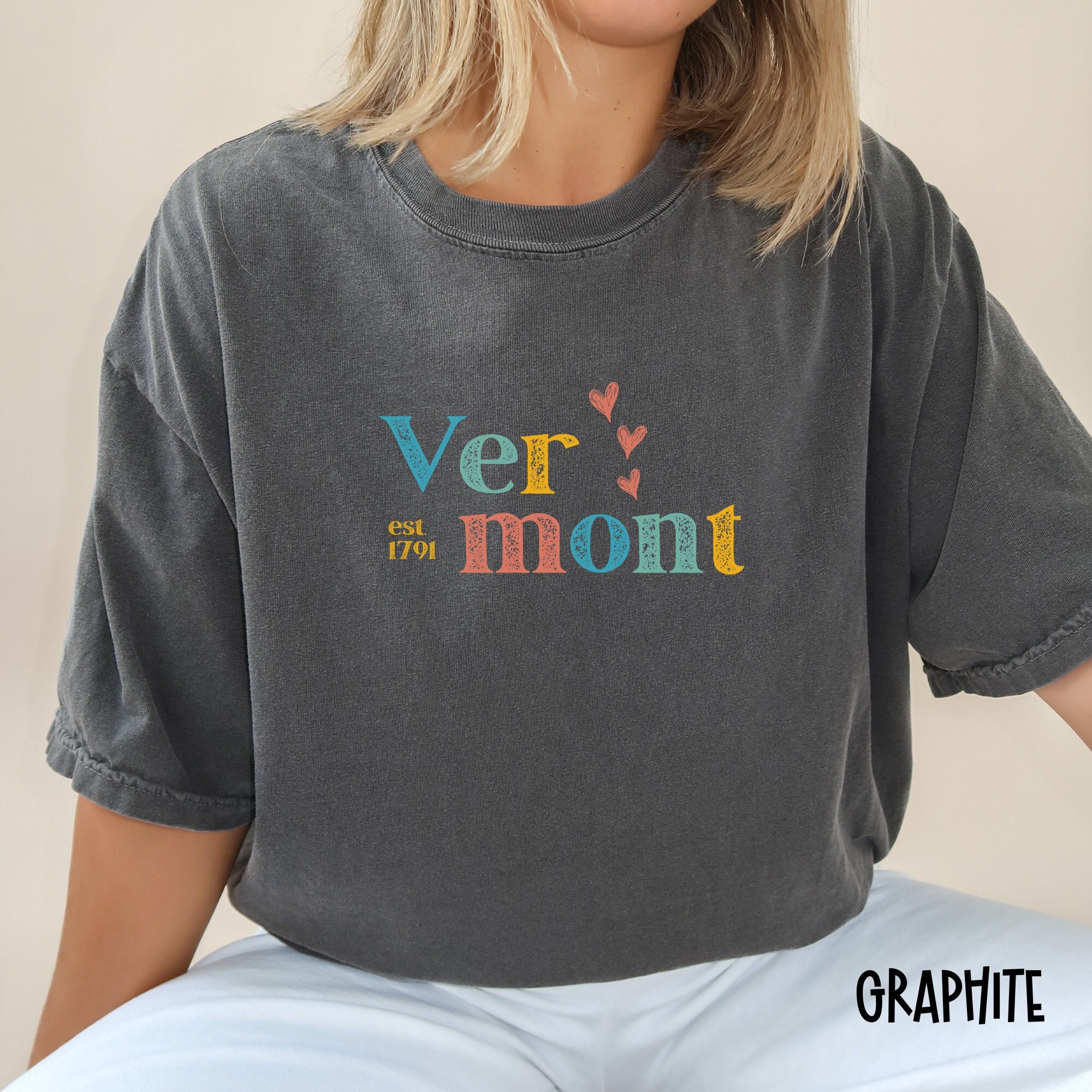 Vintage Vermont Shirt, Retro Vermont Shirt, Vermont T Shirt, Comfort Colors Vermont Shirt, Grunge Vermont Shirt, Vermont Gift, Vermont Shirt