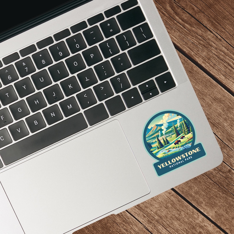Yellowstone National Park Sticker, Kids Sticker, Yellowstone Gift, Kids National Park Stickers, Yellowstone Souvenir, Yellowstone Souvenir image 3