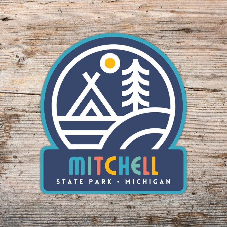 Ty Mitchell Sticker Mitchell State Park Sticker, Laptop Sticker, Cooler Sticker, Water ...
