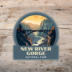 New River Gorge Nationalpark Aufkleber, Laptop Aufkleber, Kühler Aufkleber, Wasserflasche Aufkleber, West Virginia Aufkleber, New River Gorge Geschenk