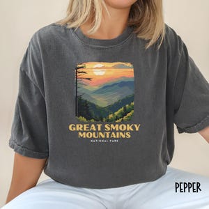 Great Smoky Mountains National Park Shirt, Tennessee T Shirt, Smoky Mountains Comfort Colors, Smoky Mountains Gift, Smoky Mountains Tee