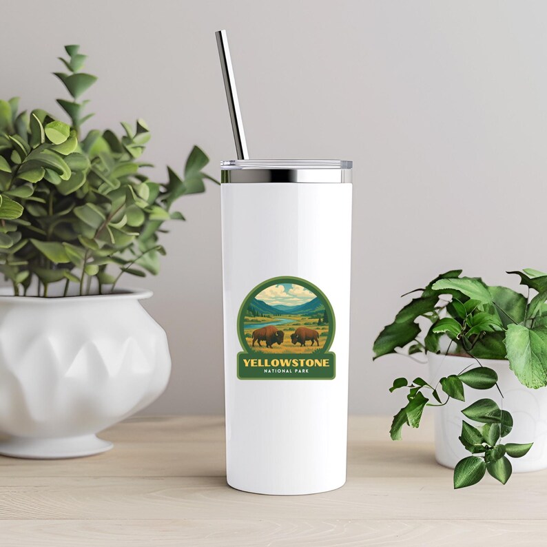 Yellowstone National Park Sticker, Laptop Sticker, Cooler Sticker, Water Bottle Sticker, Wyoming Sticker, Yellowstone Gift image 6