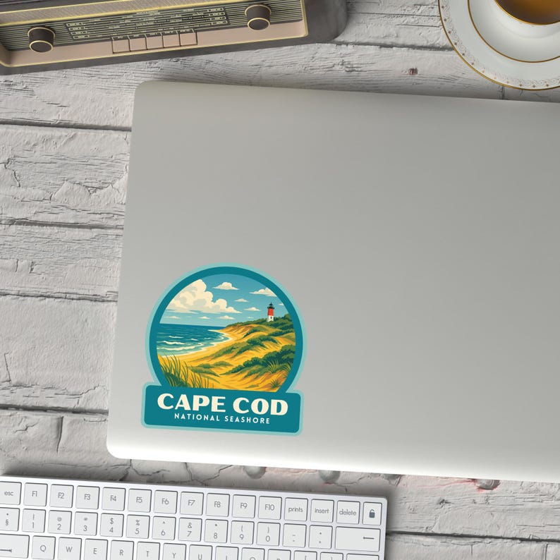 Small Cape Code Sticker Cape Cod National Seashore Sticker, Laptop Sticker, Cooler Sticker ...