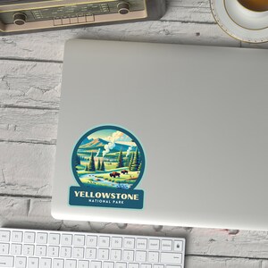 Yellowstone National Park Sticker, Kids Sticker, Yellowstone Gift, Kids National Park Stickers, Yellowstone Souvenir, Yellowstone Souvenir image 4