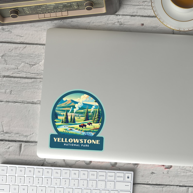 Yellowstone National Park Sticker, Kids Sticker, Yellowstone Gift, Kids National Park Stickers, Yellowstone Souvenir, Yellowstone Souvenir image 4