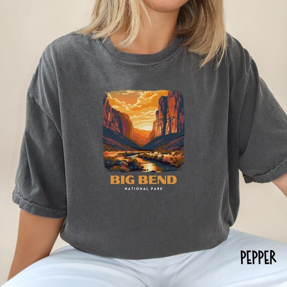 Vintage Big Bend National Park Tee Shirt - Retro Texas Sun Vintage Big Bend National Park Tee Shirt - Retro Texas Sun