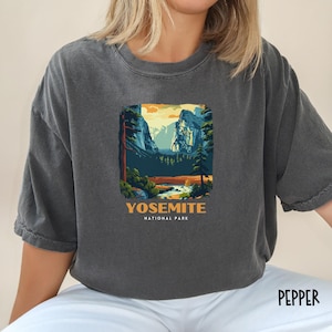 Yosemite National Park Comfort Colors T Shirt, Yosemite National Park Shirt, California National Parks Shirt, Yosemite Gift, Yosemite Hiker