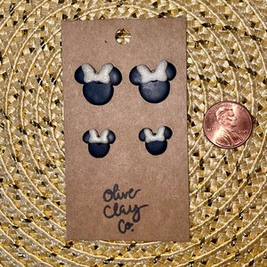 Mouse Earrings | Disney Jewelry | Disney World | Polymer Clay | Clay Earrings | Lightweight | Hypoallergenic