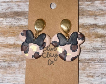 Cheetah Mouse Earrings | Polymer Clay Earrings | Hypoallergenic | Disney inspired Earrings | Gifts | Earrings