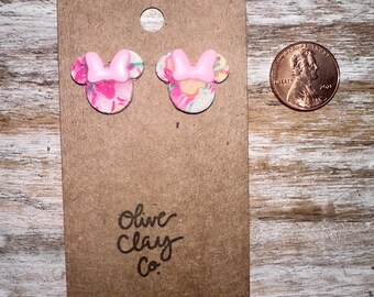 Minnie flower studs | Pearl Earrings | Disney Earrings | Disney gifts | Minnie Mouse