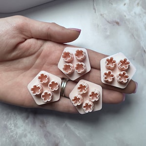 Micro flower clay cutter | Clay tools | Clay supplies | fondant cutter