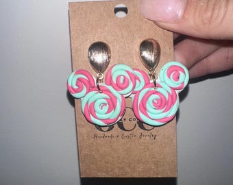 Pendientes de ratón / Pendientes mágicos / Pendientes de arcilla polimérica / Joyería de arcilla / Hipoalergénicos / Joyería hecha a mano