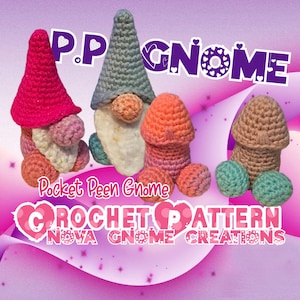 Pocket Peen (P.P) Wichtel Häkelanleitung | US Crochet AGB | NUR Muster | Kleines Amigurumi | Gehäkelte Amigurumi | Lustiger gehäkelter Wichtel