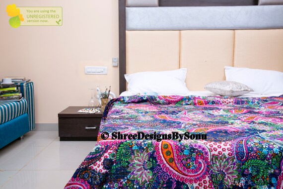 Neavy Blue Dark Paisley Quilt King Size Double Bedding - Dark Blue Paisley Bedding Neavy Blue Dark Paisley Quilt King Size Double Bedding - Dark Blue Paisley Bedding