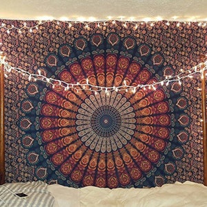 ShreeDesigns - wall tapestry, mandala tapestry, wall hanging tapestry cotton hippie indian tapestry twin/queen tapestry handmade bedspread