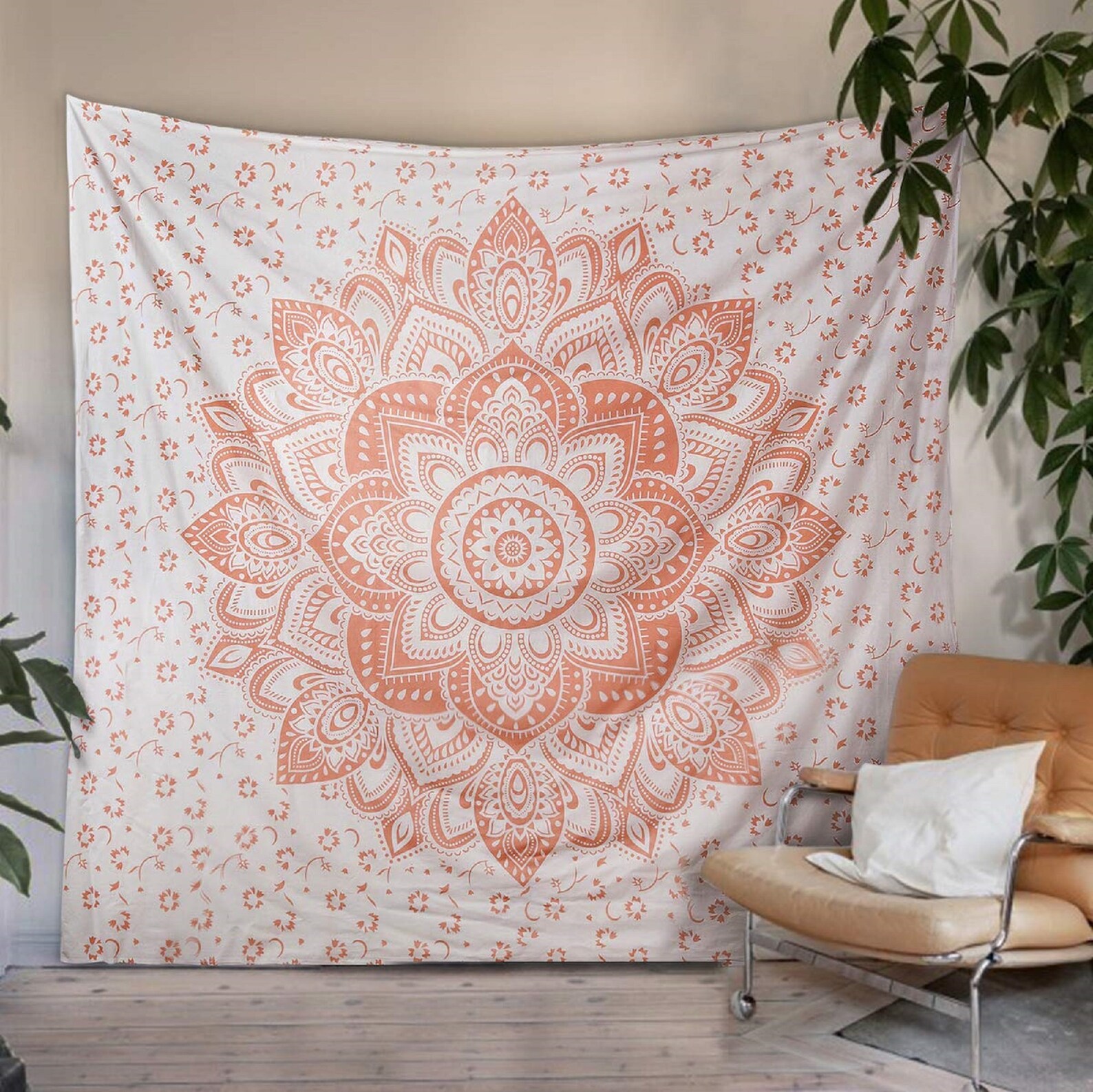Rose Gold Wall Hanging Tapestry 100 Cotton Wall Decor Etsy