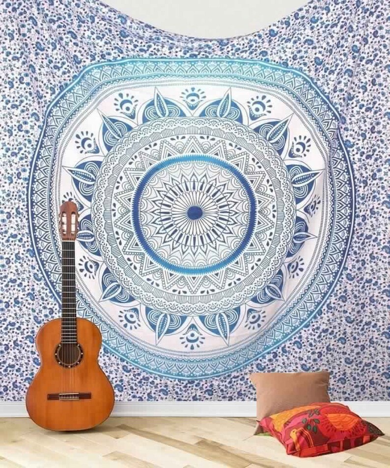 Hippie Mandala Hippie Hippies Wall Hanging 100Cotton Tapestry Etsy