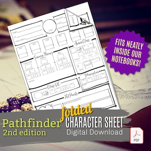 PATHFINDER CHARACTER SHEET / Bonus spell sheet / Pathfinder 2e / Rpg / Digital Download
