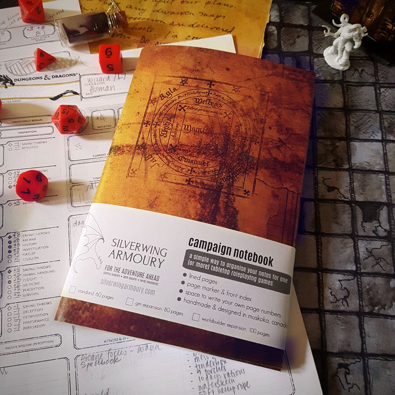 Campaign NOTEBOOK / Ancient Spellbook / Pathfinder RPG /  DND image 1