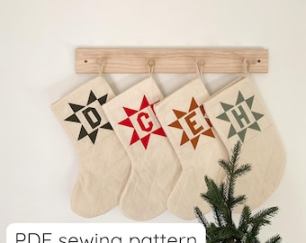 Home for Christmas Stocking Pattern (PDF Download)