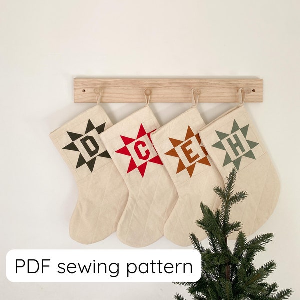 Home for Christmas Stocking Pattern (PDF Download)