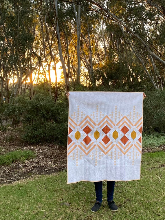 Autumn Deco Baby Quilt Crib Quilt Toddler Quilt Modern Handmade Patchwork Quilt Etsy Canada