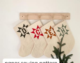 Home for Christmas Stocking Pattern (Paper Version)