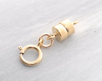 JEWELRY MAGNETIC CLOSURE-Gold Magnetic Clasp For Bracelet & Necklace-Jewelry Adapter-Lightweight Closure-Clasp For Elderly-Gold Filled Clasp