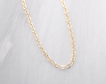 customizable delicate necklace loose, custom chain, 14K Gold Filled