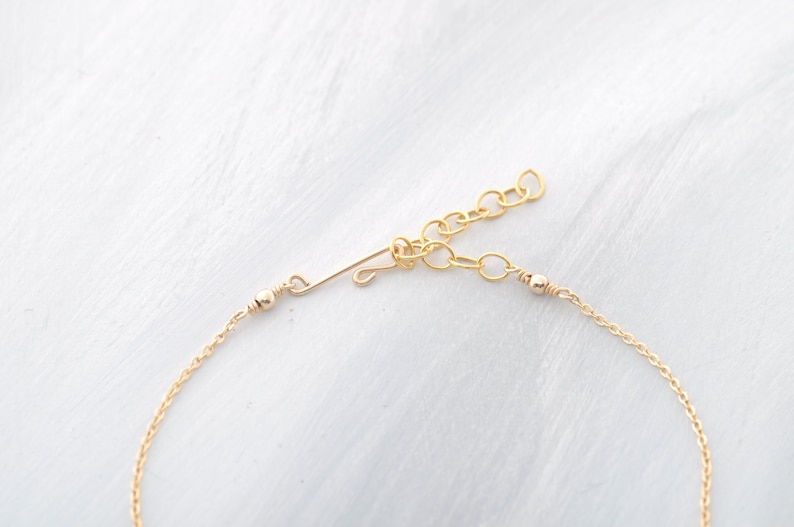 Ros\u00e9 GF and Sterling silver Beautiful bracelet with white to blue sapphire in the gradient 14k gf adjustable